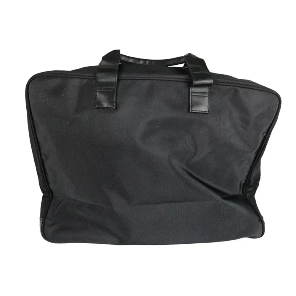 Kenneth Cole New York‎ Unisex Black Canvas Zip Around Double Handles Laptop Bag